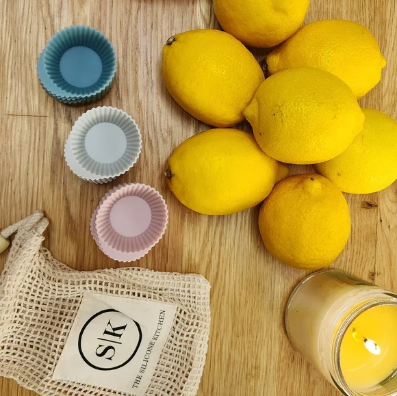 Brand new with tags silicone mini muffin liners- blue-pink-grey - Picture 2 of 6